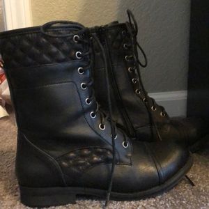 Lace Up Combat Boots